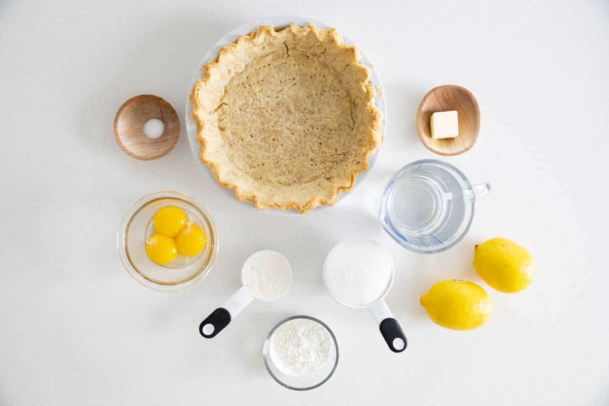 ingredients for lemon meringue pie