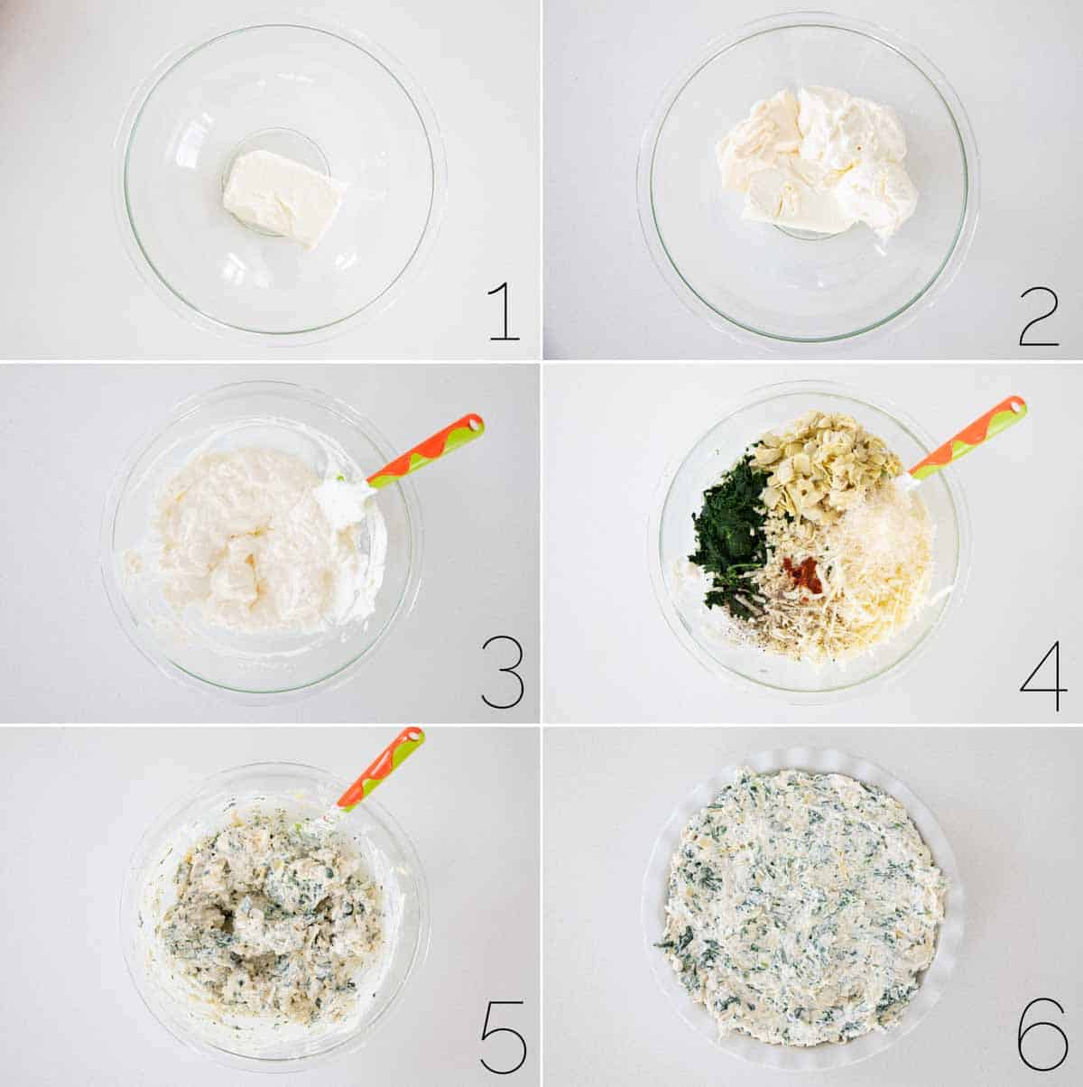 steps to make spinach artichoke dip