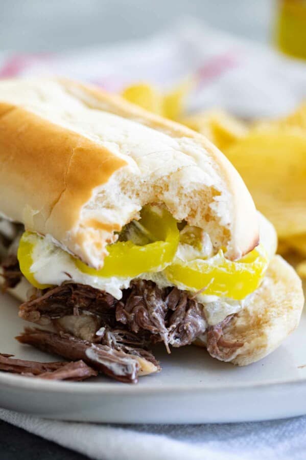 Slow Cooker Italian Beef Sandwiches Taste and Tell