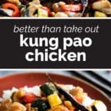 Kung Pao Chicken with text in the middle