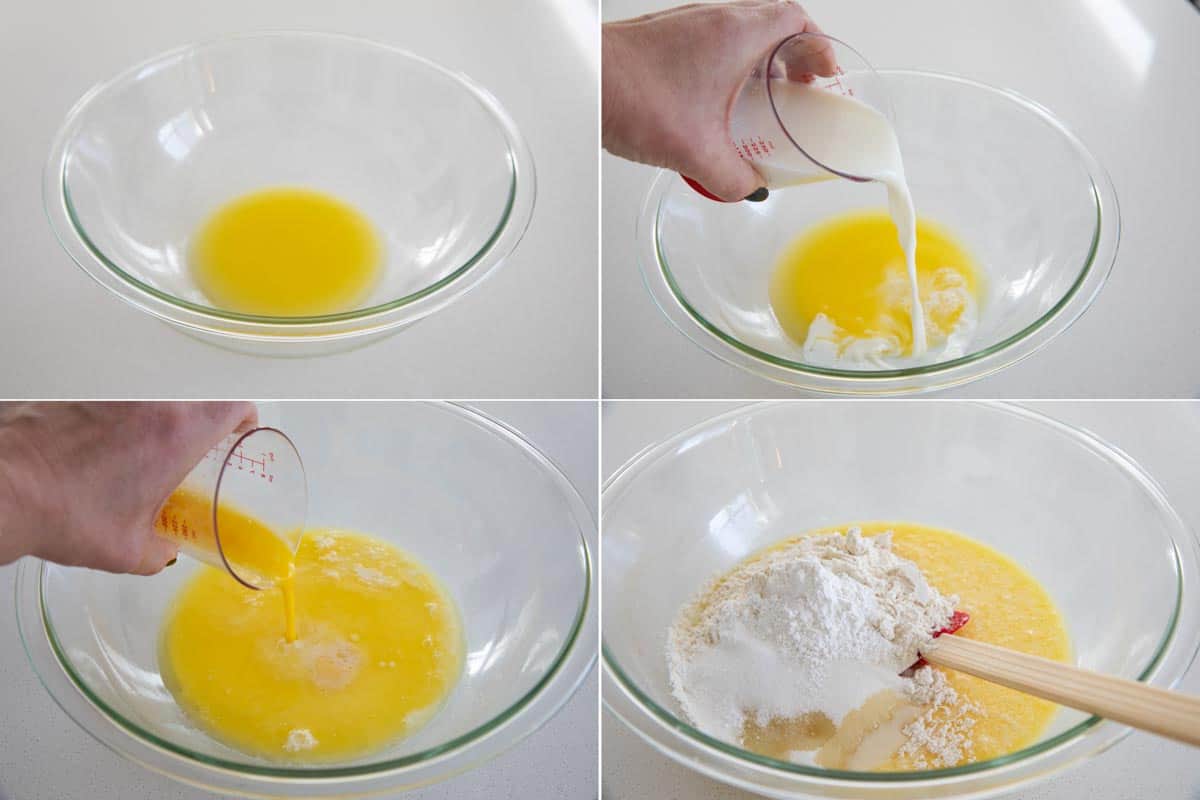 steps for making muffin batter