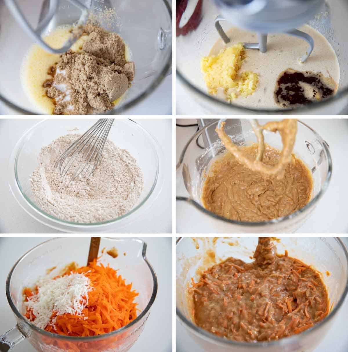 steps for making carrot cake