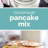 Homemade Pancake Mix with text in the middle