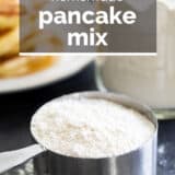 Homemade Pancake Mix with text overlay