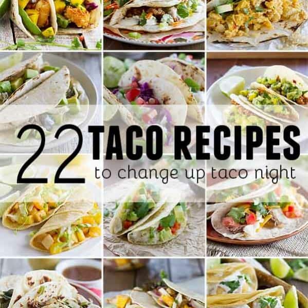 collage of taco recipes