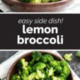 Lemon Broccoli with text in the middle