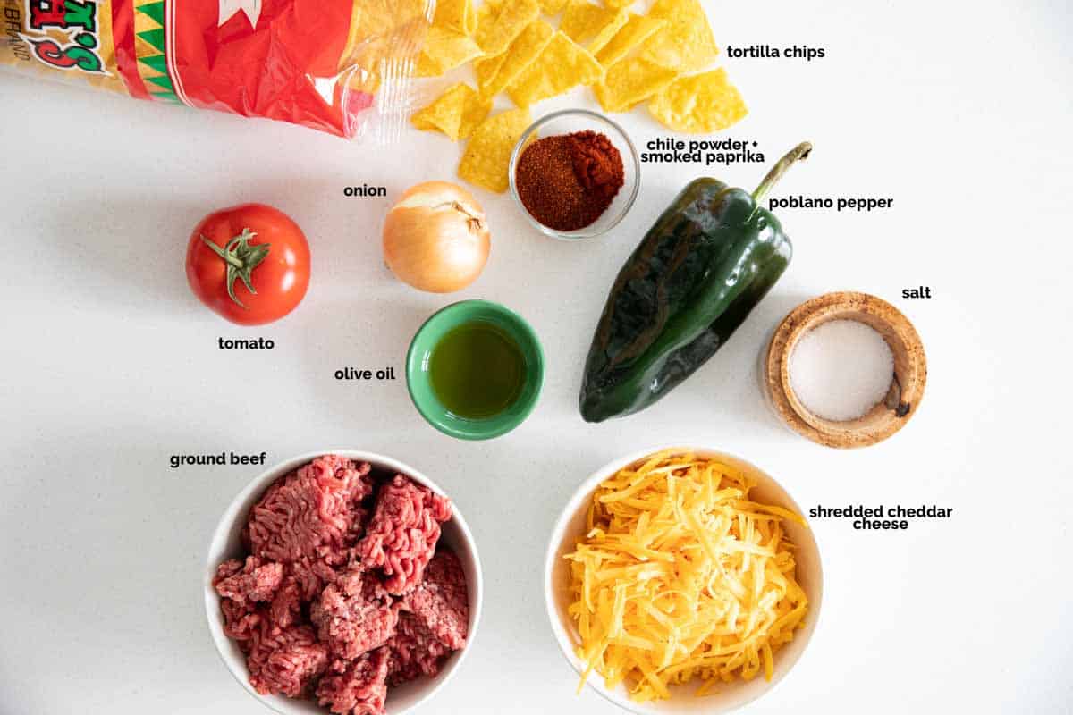 ingredients for taco skillet