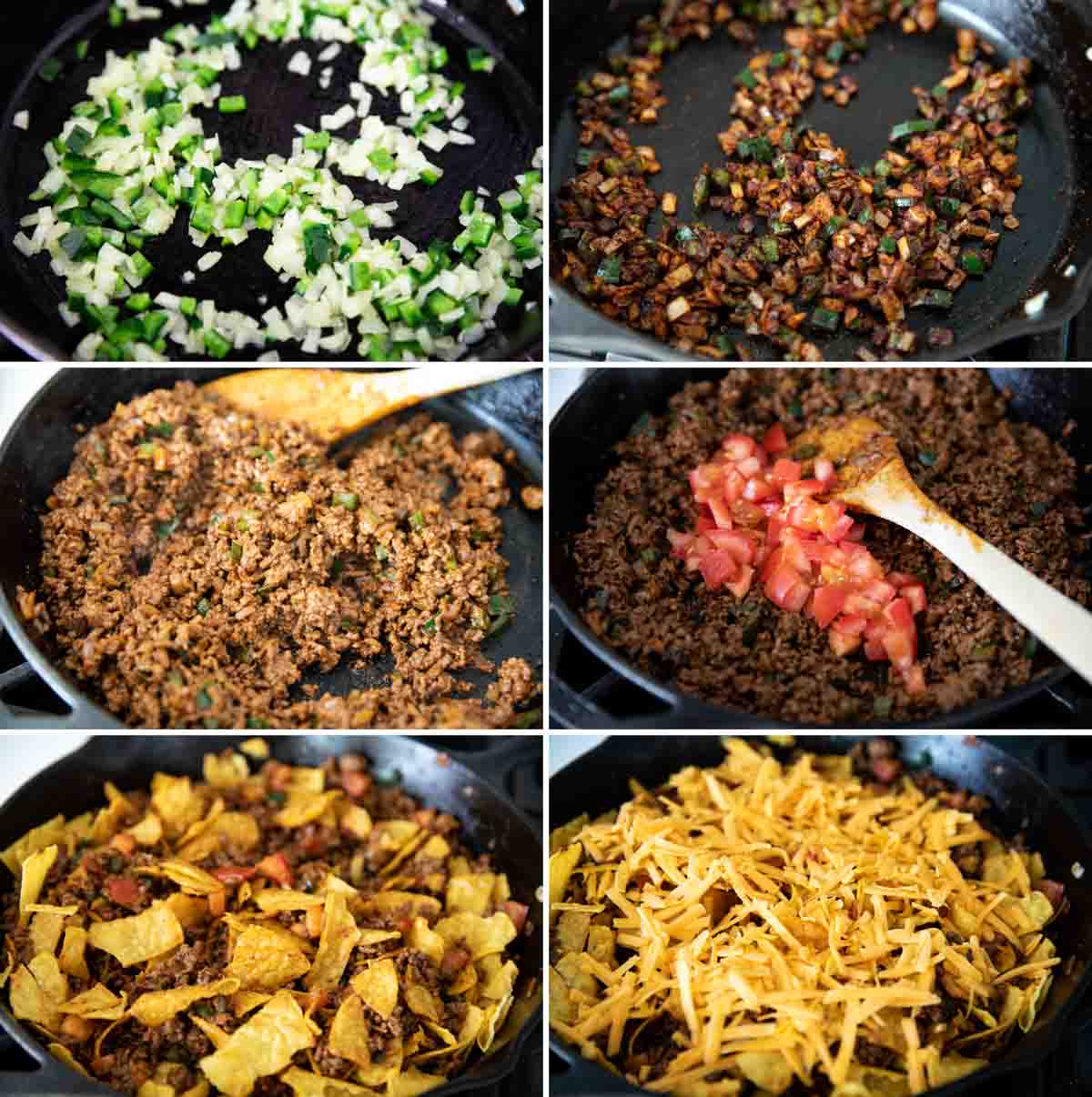 steps to make taco skillet