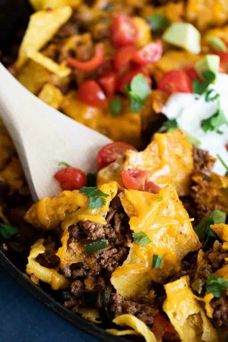 30 Minute Taco Skillet - One Skillet Meal - Taste and Tell
