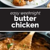 Butter Chicken with text in the middle