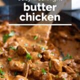 Butter Chicken with text overlay