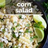 Mexican Corn Salad with text overlay