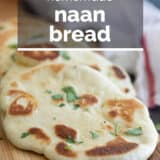 Naan Bread with text overlay