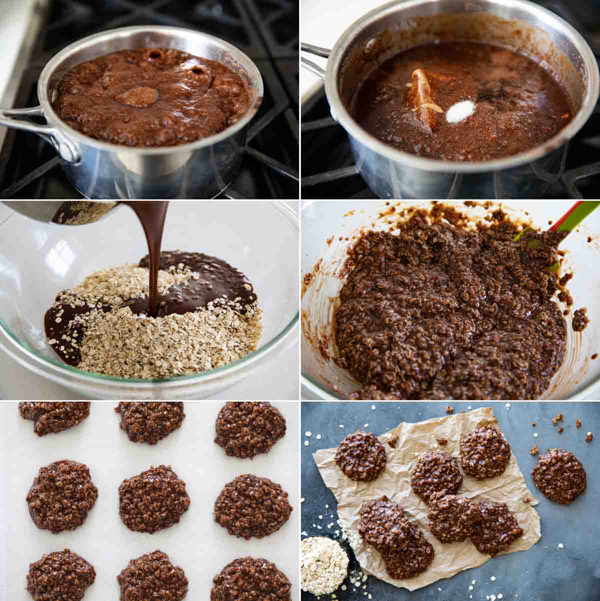 steps to make no bake cookies