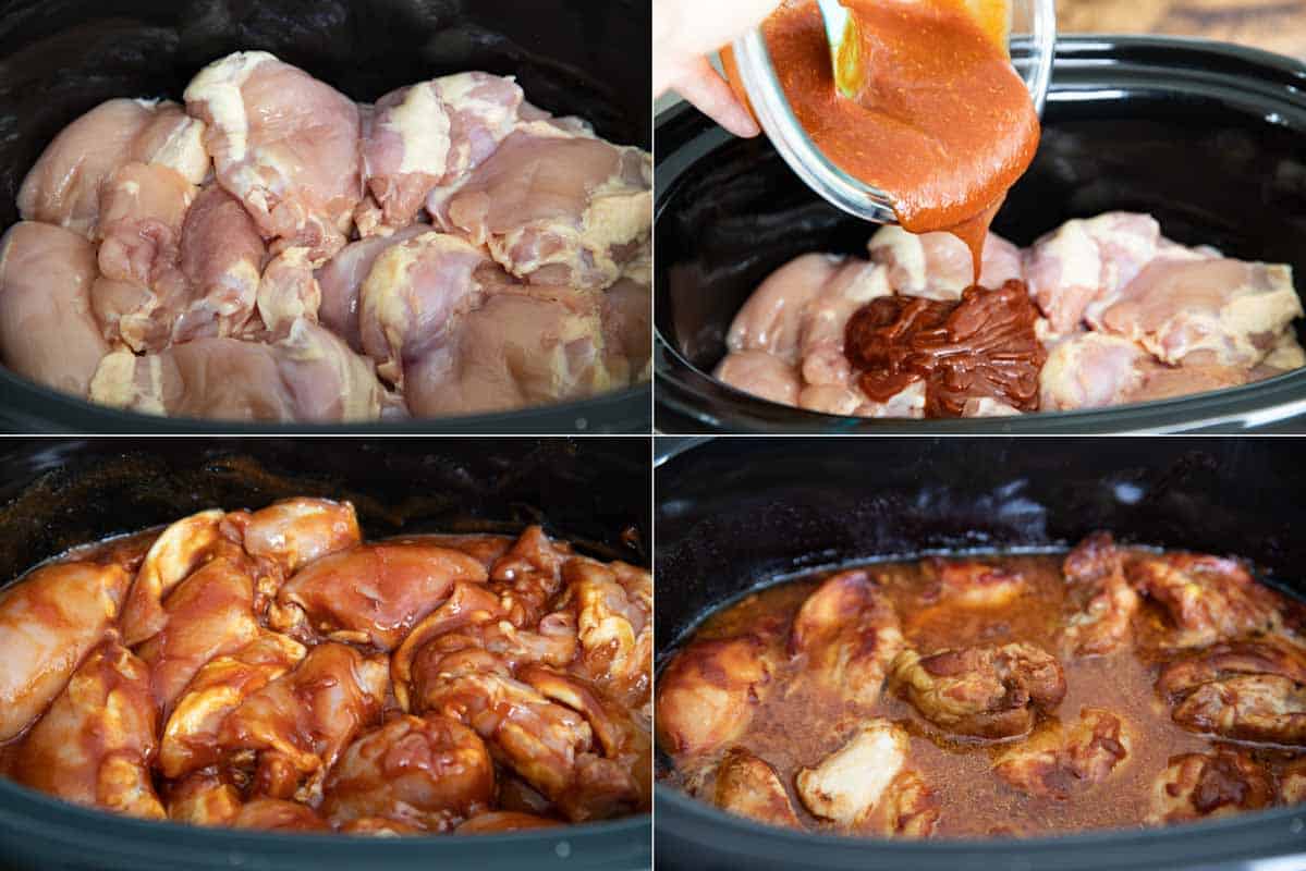 making chicken in the slow cooker