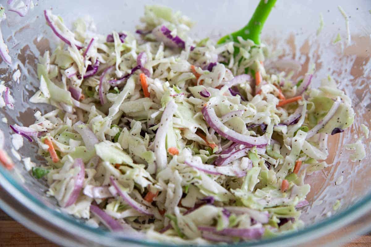 coleslaw to top sandwiches