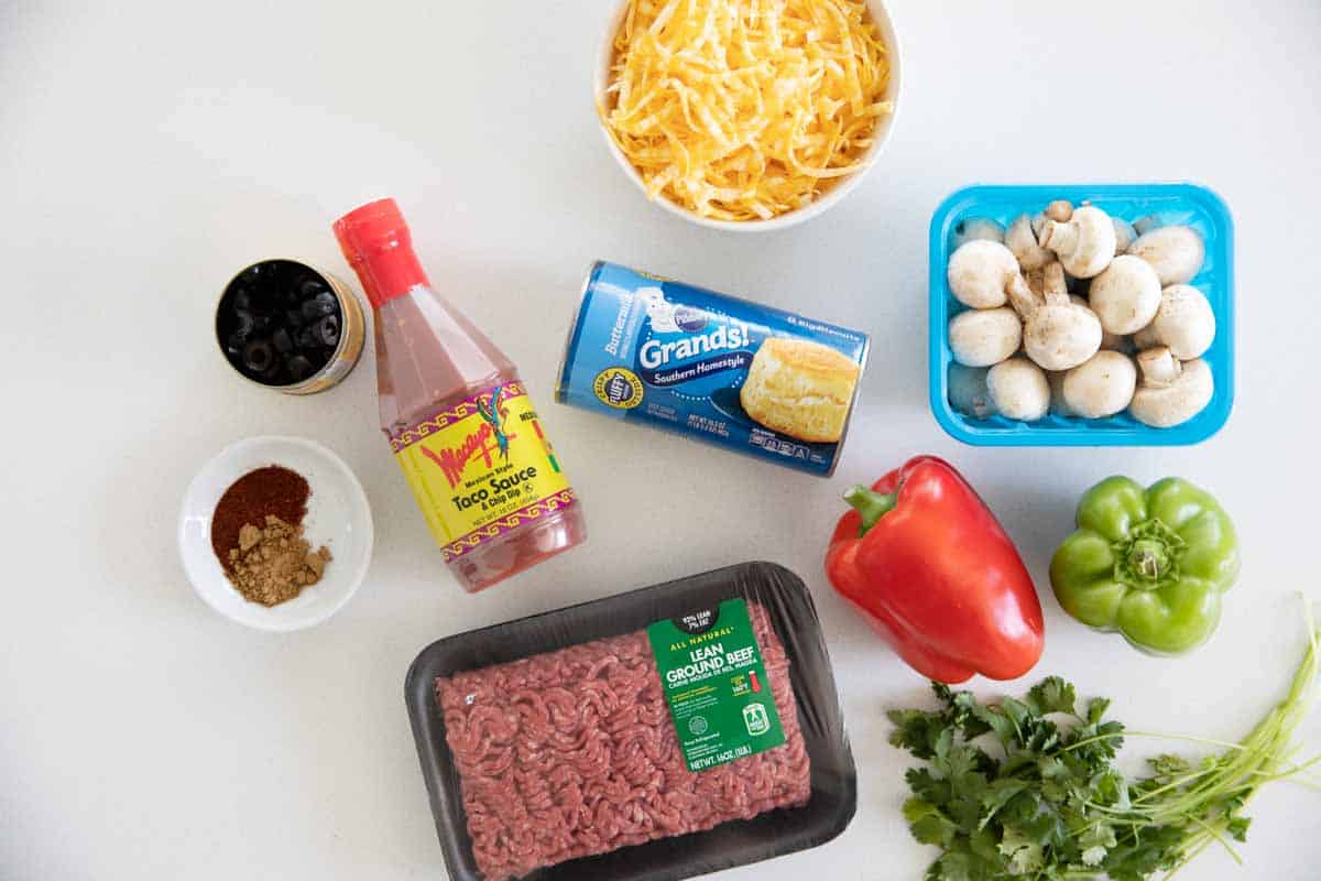 ingredients needed to make taco casserole