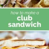 Club Sandwich with text in the middle