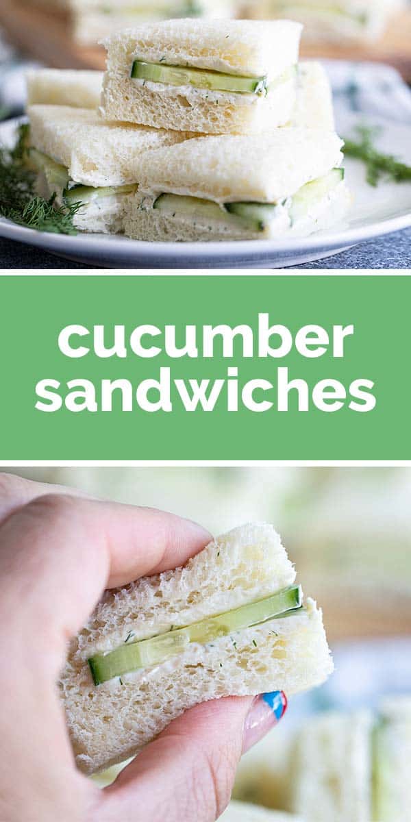 Cucumber Sandwiches - Easy Finger Sandwiches - Taste and Tell