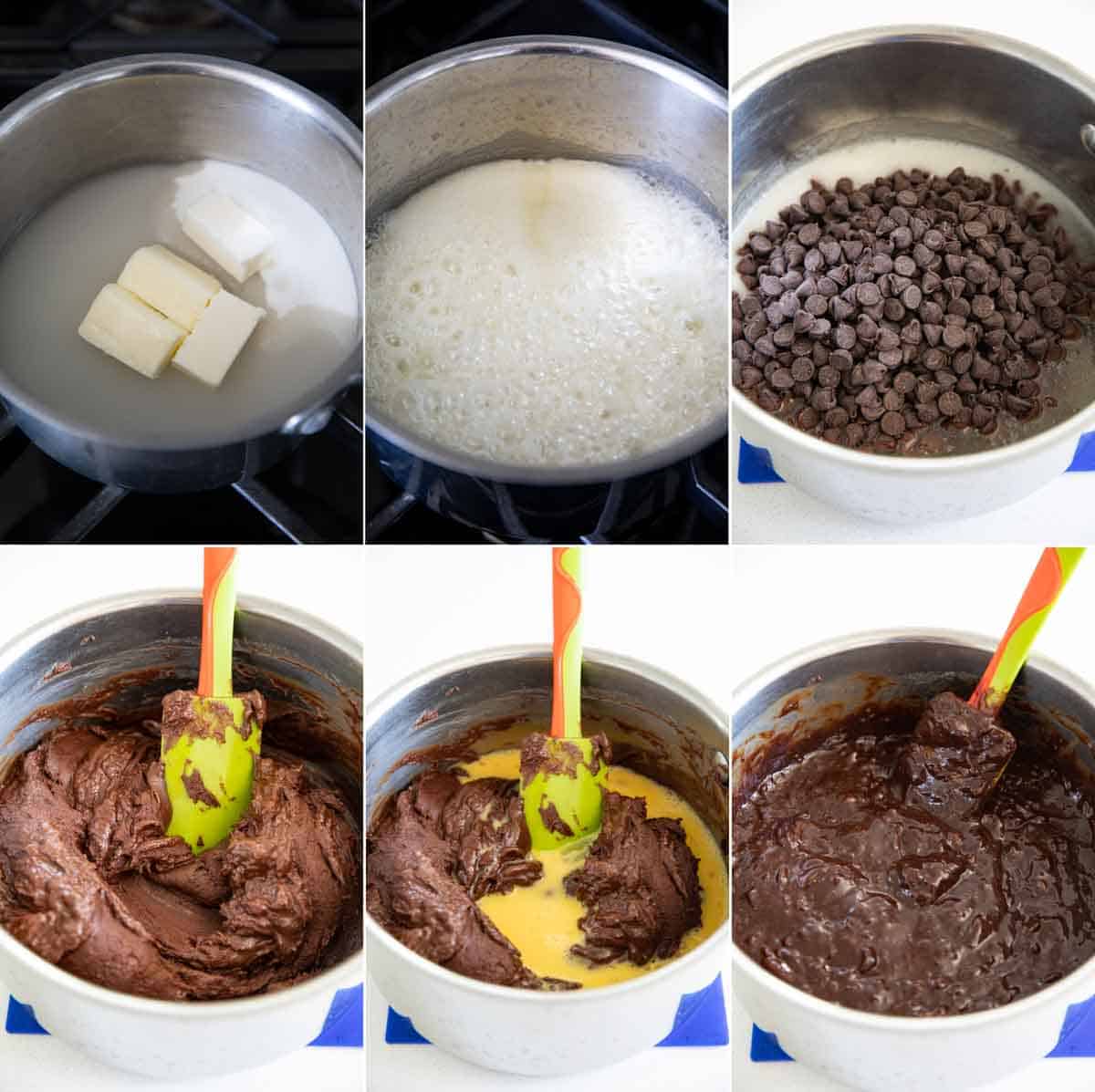 steps to make homemade brownies