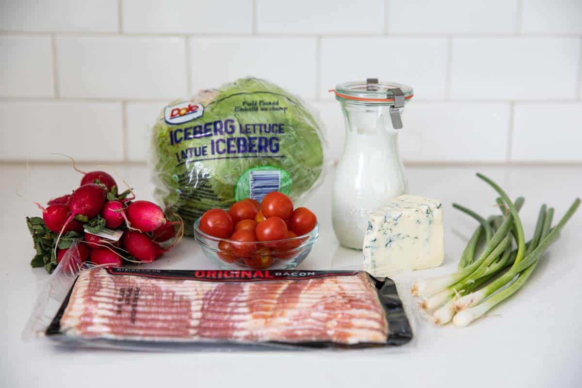 ingredients for a wedge salad