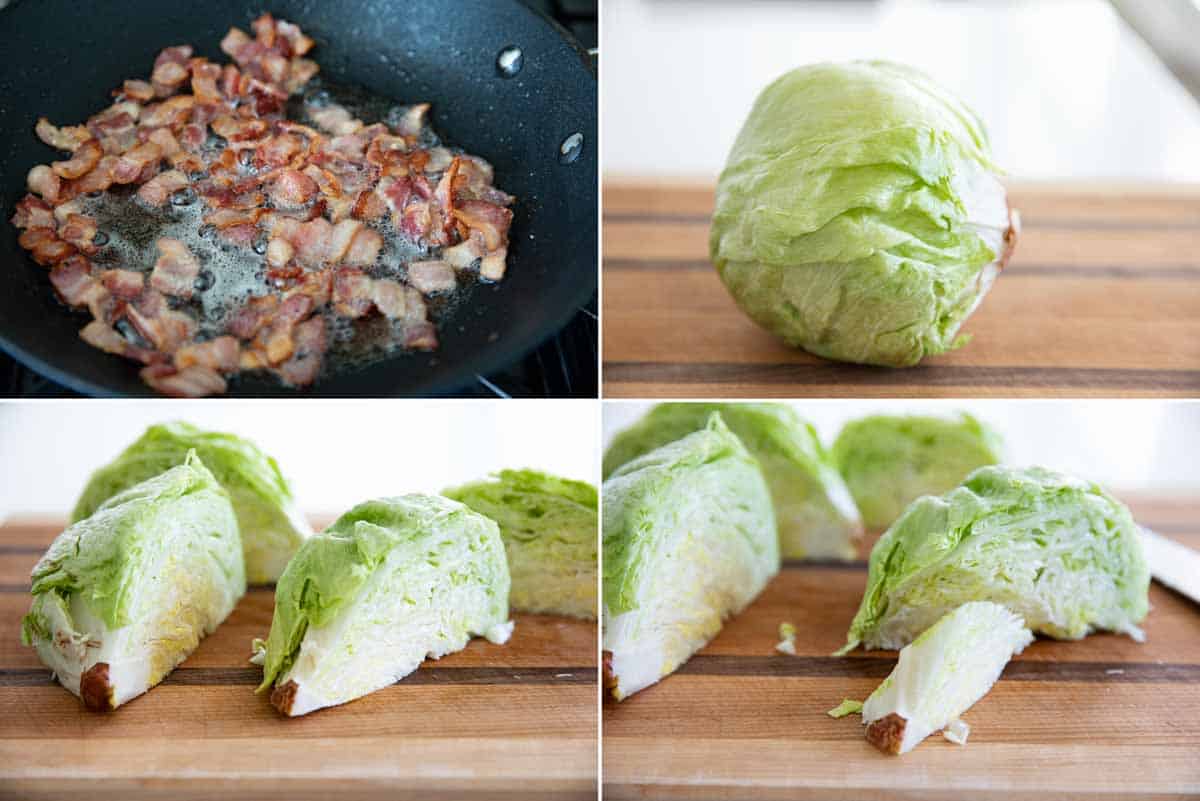 steps to make a wedge salad