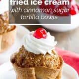 fried ice cream with text overlay