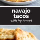 Navajo Tacos with text in the middle