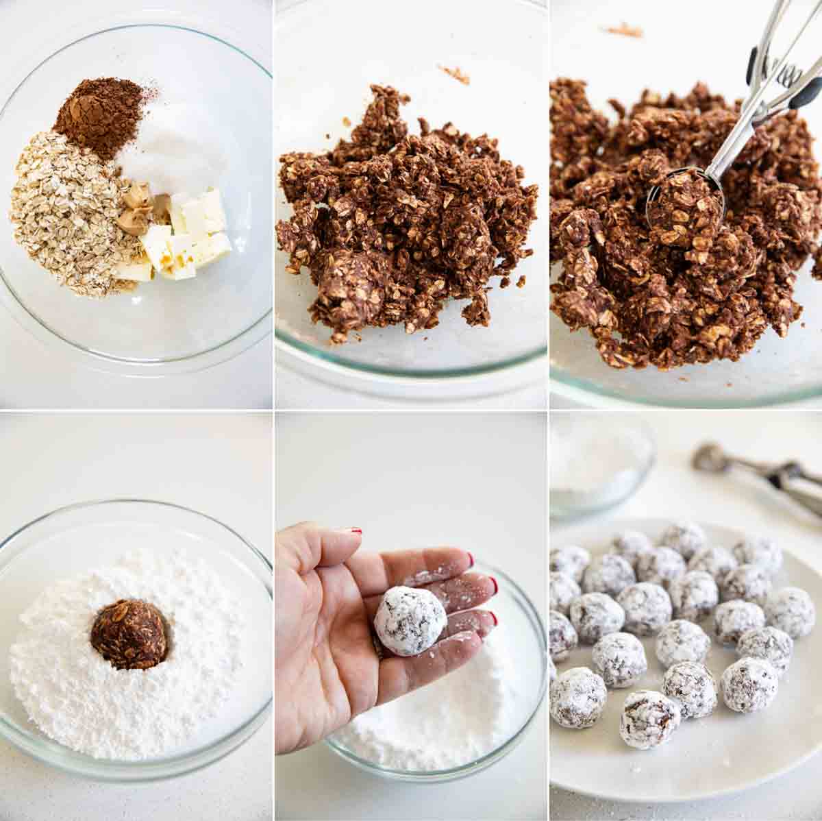 steps to make oatmeal balls