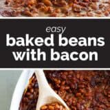 baked beans with text in the middle