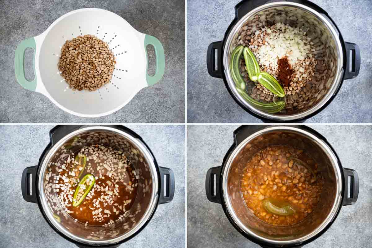 steps to make instant pot pinto beans