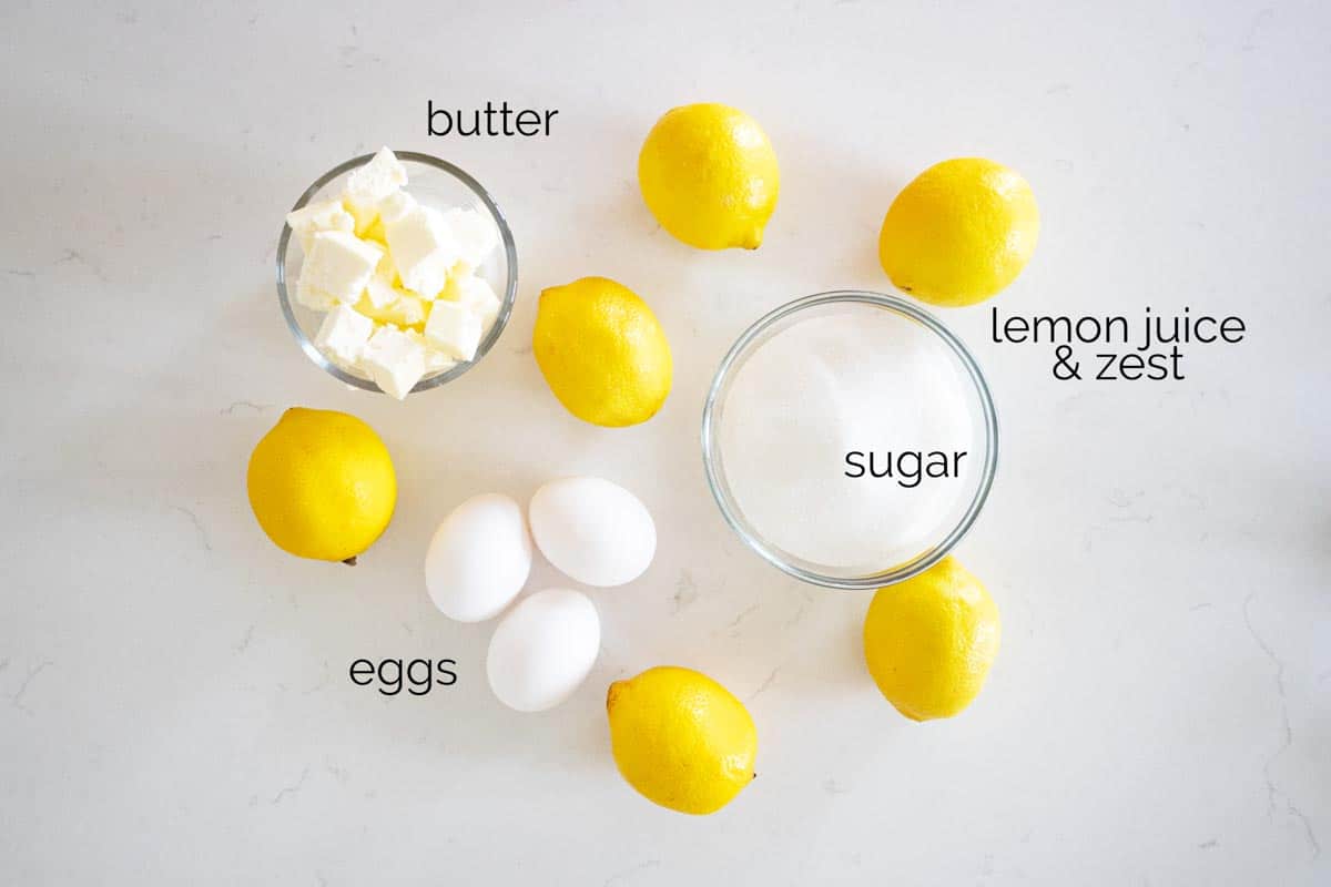 ingredients for lemon curd