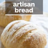Artisan Bread with text overlay