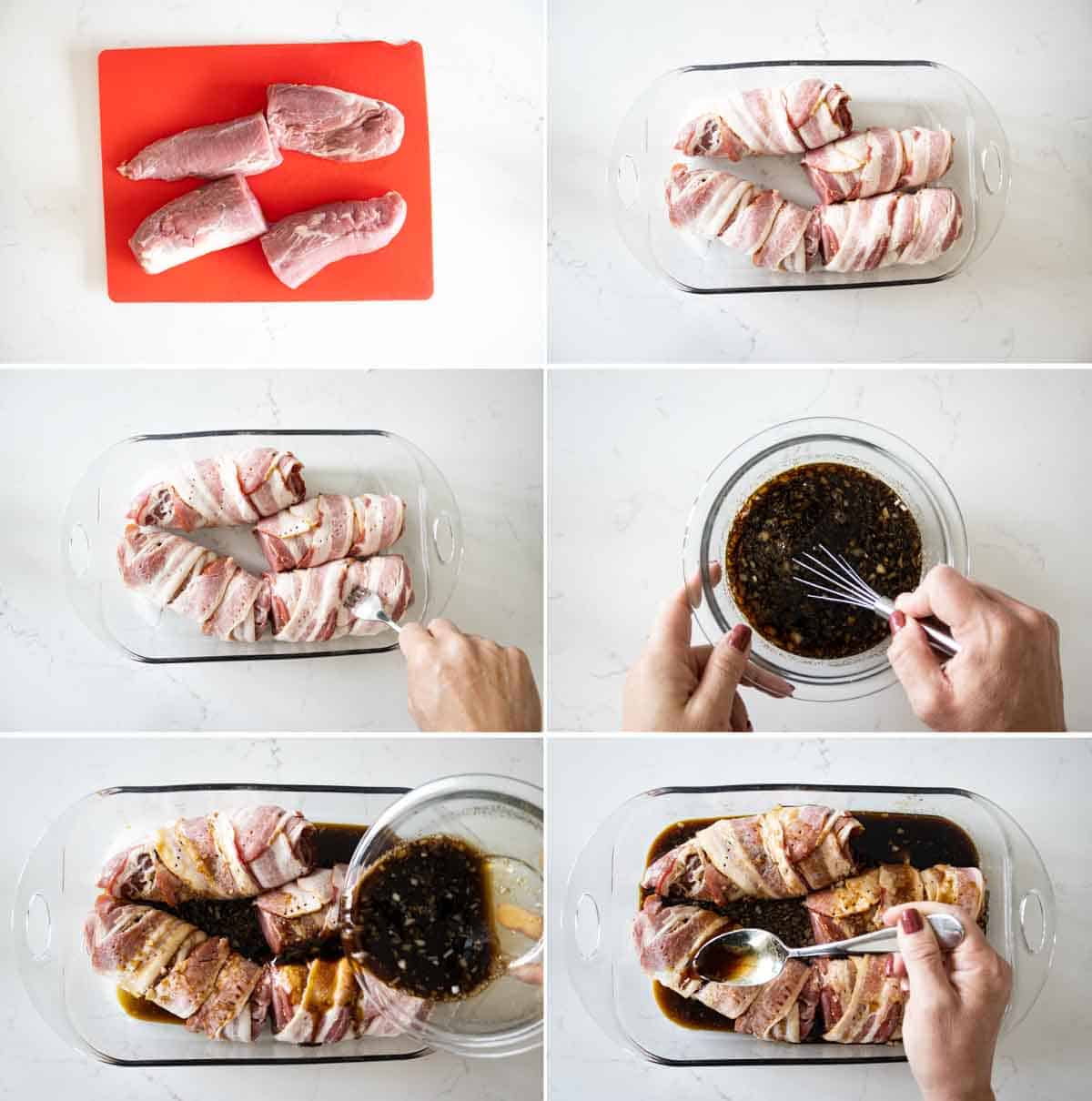 steps to make bacon wrapped pork tenderloin