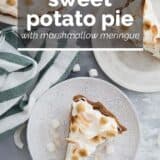 Sweet Potato Pie with text overlay