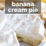 Banana Cream Pie with text overlay