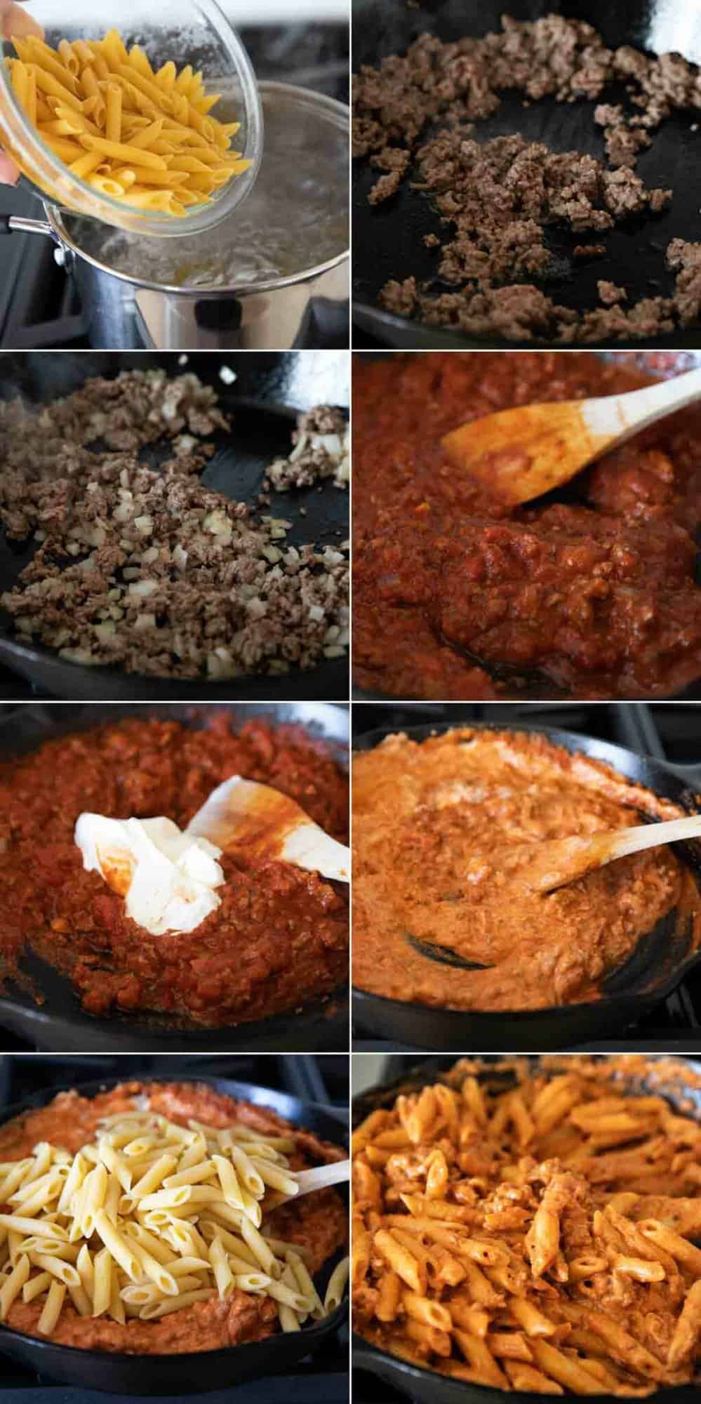 Easy Penne Pasta Bake Recipe with Ground Beef Taste and Tell