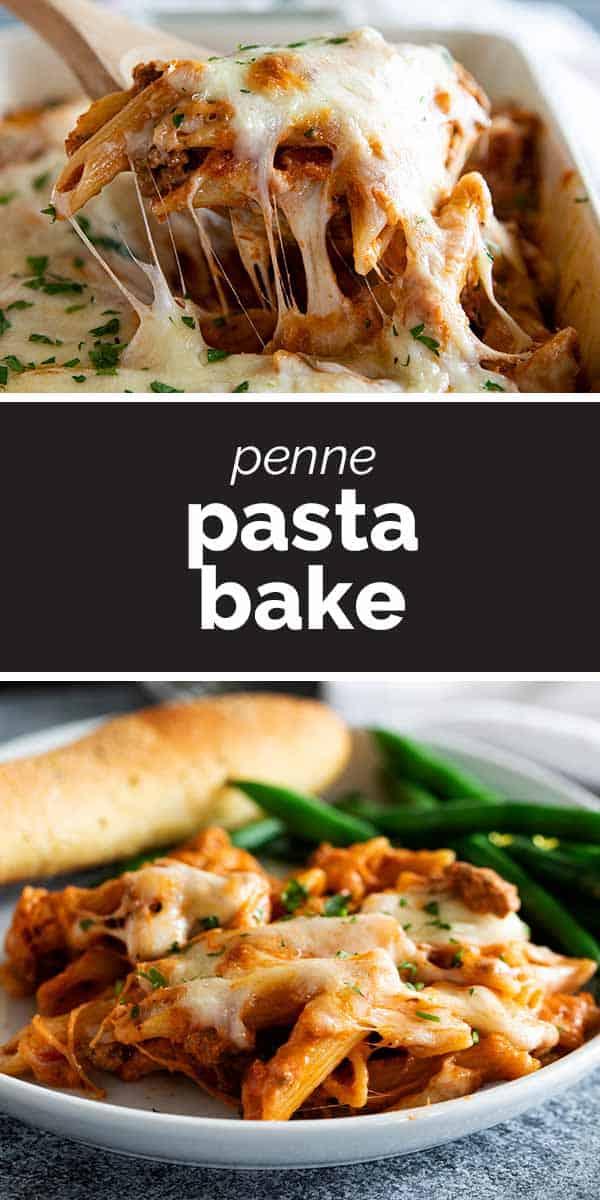 Easy Penne Pasta Bake Recipe with Ground Beef - Taste and Tell