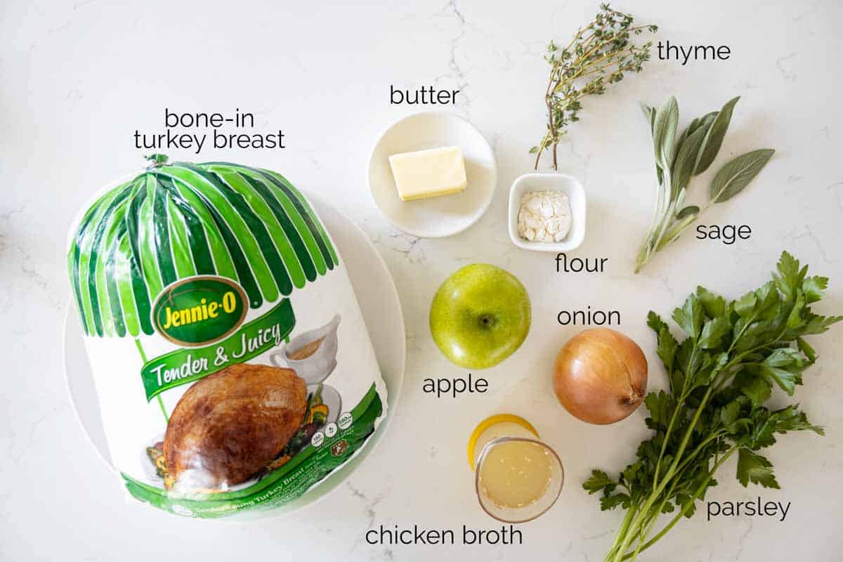 ingredients needed to make roast turkey breast