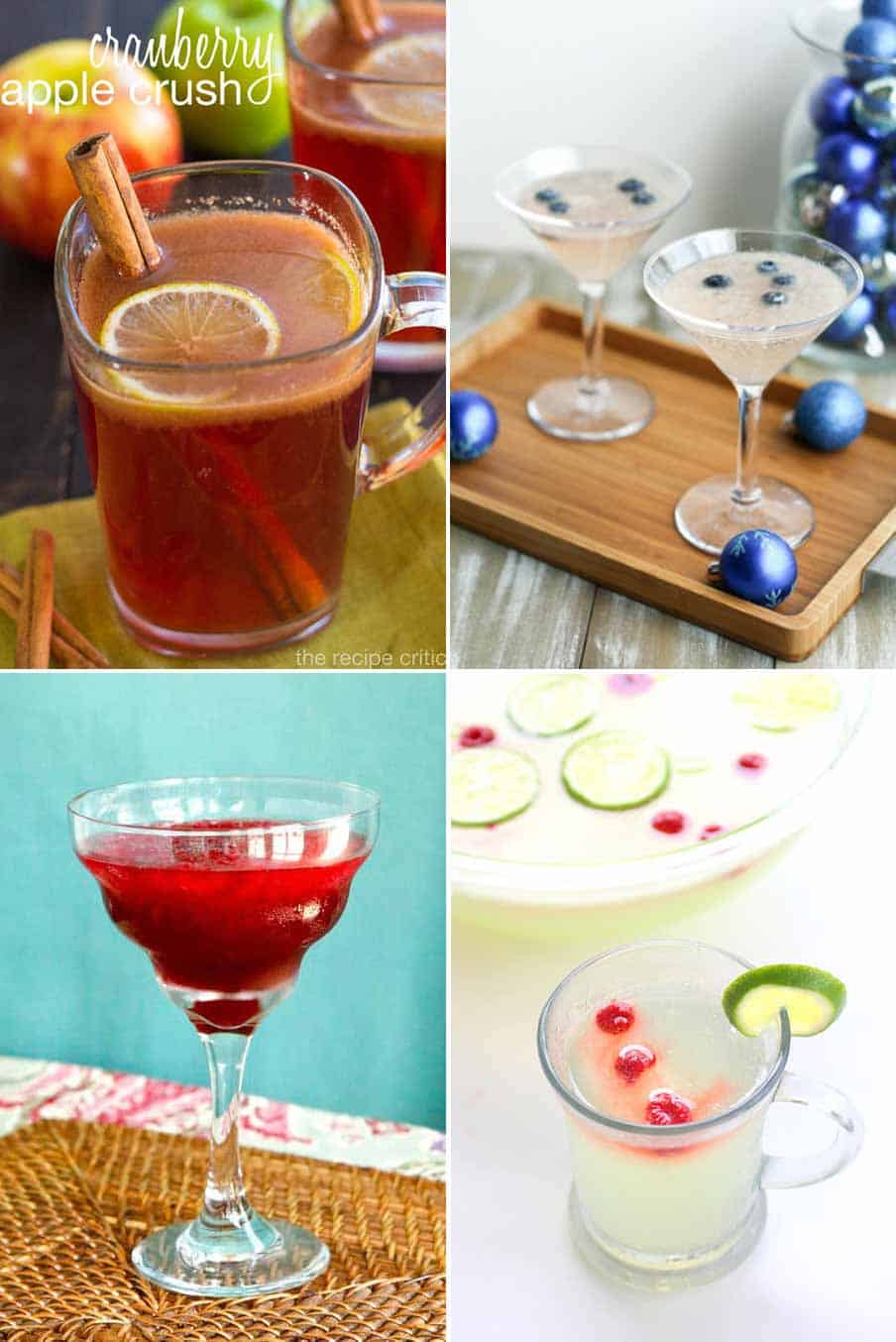 photo collage of mocktails