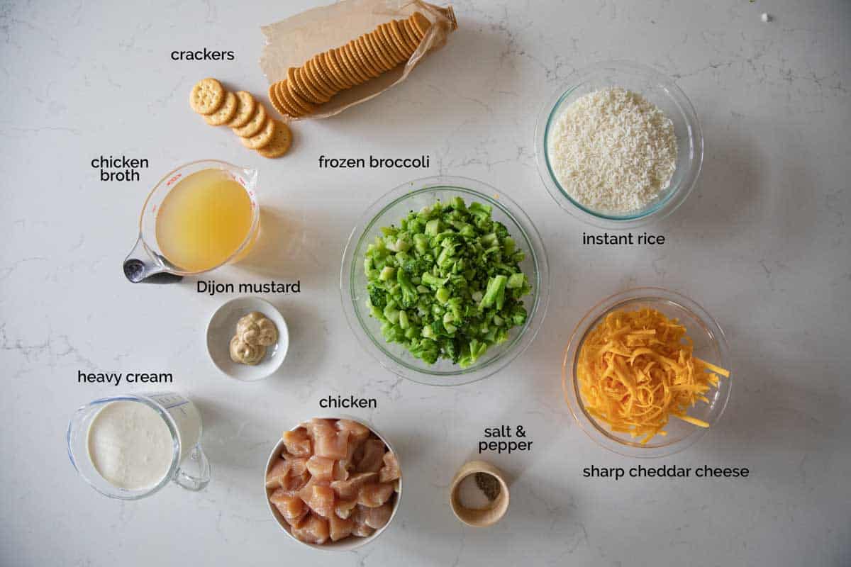 ingredients for Chicken Divan