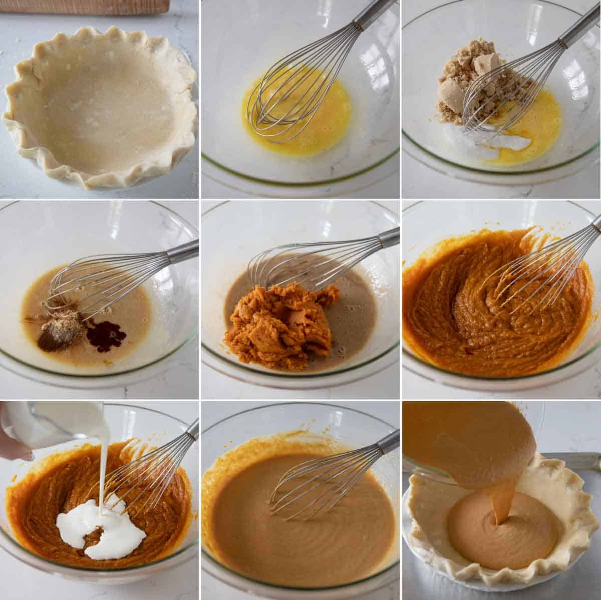 steps to make pumpkin pie