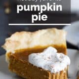 Pumpkin Pie with text overlay