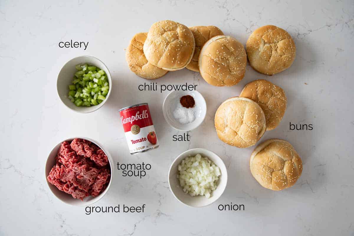 ingredients needed to make sloppy joes