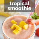 Tropical Smoothie with text overlay