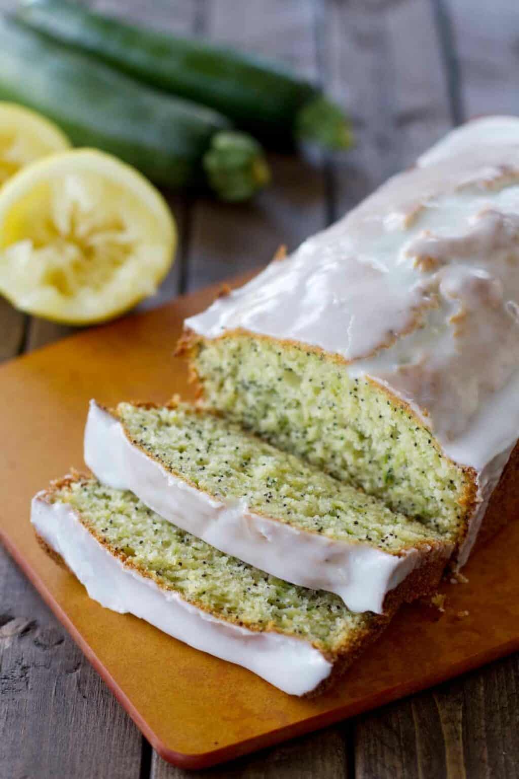 Glazed Lemon Poppy Seed Zucchini Bread Taste and Tell