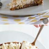 Carrot Cake Cheesecake collage with text overlay