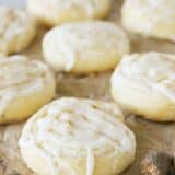 Easy Eggnog Pinwheels on brown paper