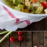 Italian Chopped Salad collage with text overlay