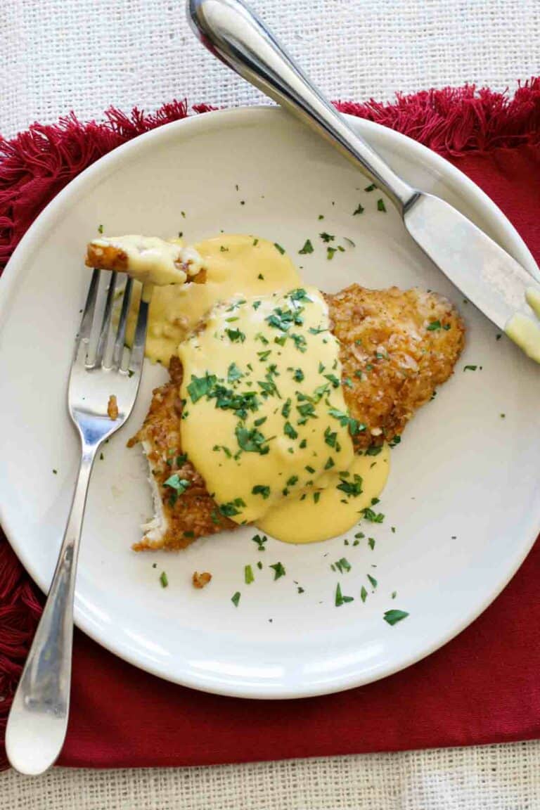 Pretzel Crusted Chicken with MustardCheddar Sauce Taste and Tell